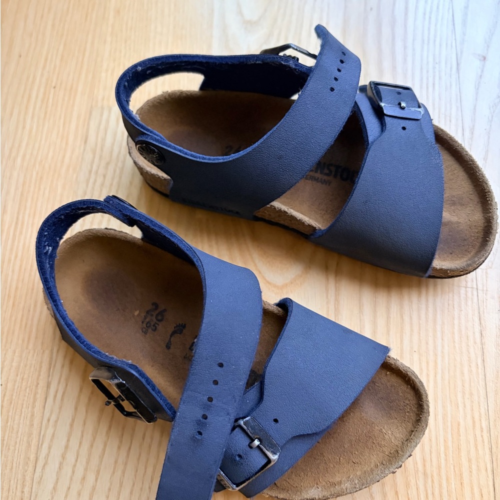 Kids Birkenstocks Sandals size 26/US9/9.5 Navy - Picture 3 of 6